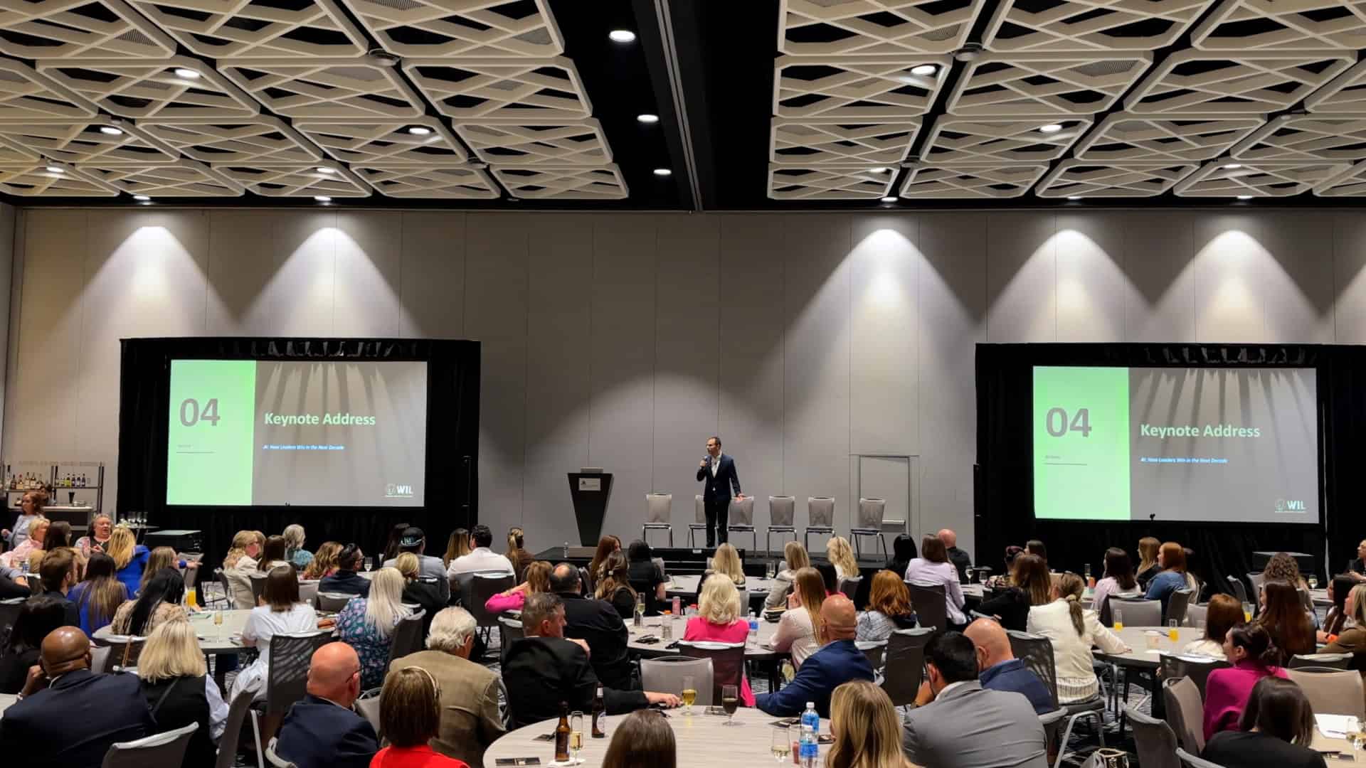 Mario Fiorucci presenting at the Women Industry Leaders Conference, Chicago 2026